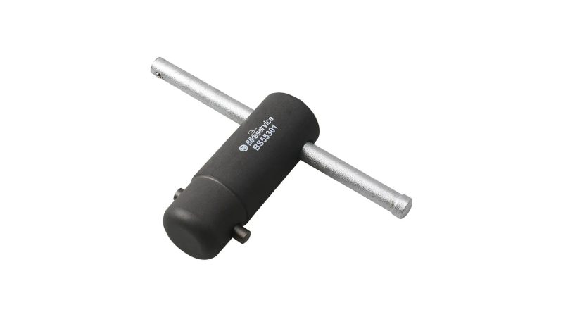 bikeservice montagewerkzeug innen o achse 25 mm schwarz silber 1