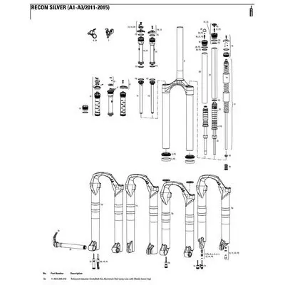 ccdef4a8215f Rockshox Gabel Luftkolben Reb Adj Knob 2010 Long