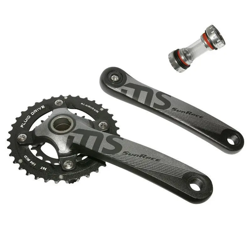 cfac3088055b Sunrace Alu Tretlager mit Gewindepfanne Ms10 10V 403022 T
