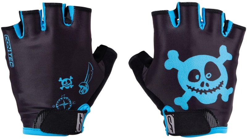 contec kinderhandschuh pirate schwarz blau schwarz blau