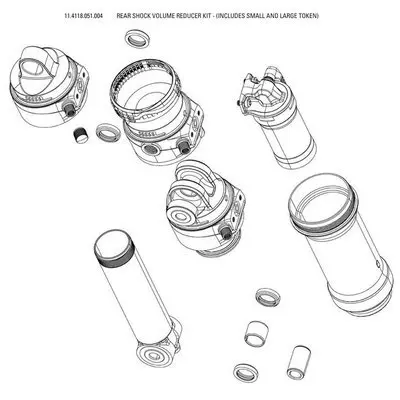 dcd8141cf506 Rockshox Stossdaempfer Kit Reducteur VolumeToken Sidluxe 2021