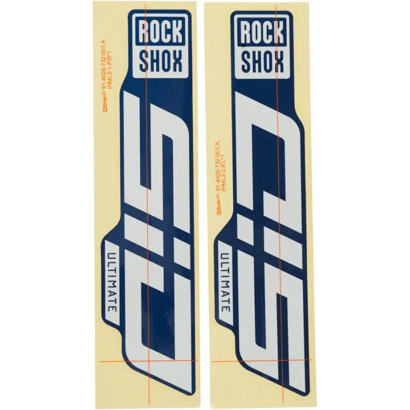 df51df1ce4bf Rockshox Aufkleberset Fahrradgabel ULtimate 29 Gloss