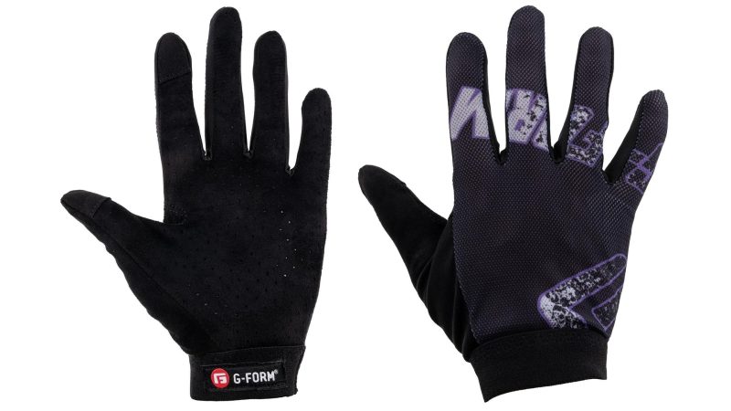 g form handschuh tempo youth 5 cm schwarz violett black purple