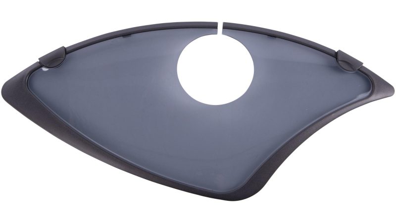 hesling mantelschoner elegance mit grauem plastikrand transparent