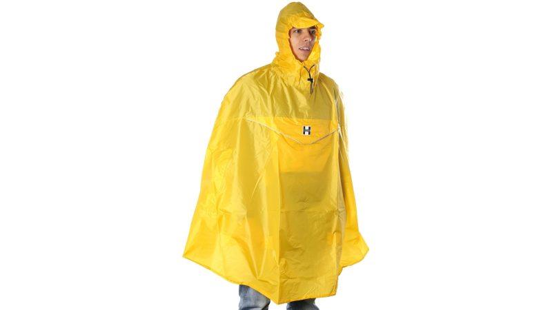 hock poncho rain light gelb