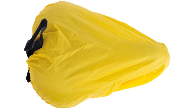 hock sattel regenschutz gelb