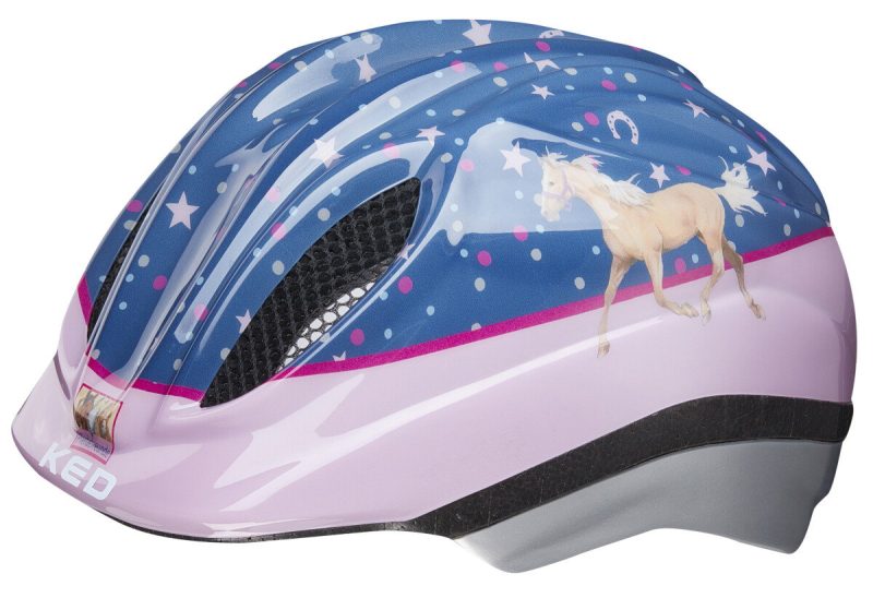 ked kinderhelm meggy pferdefreunde blau blau rosa