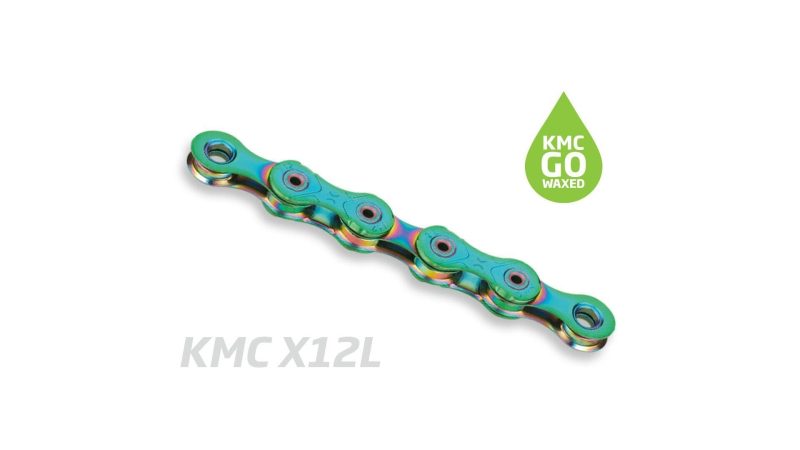 kmc kette x12l waxed aurora green