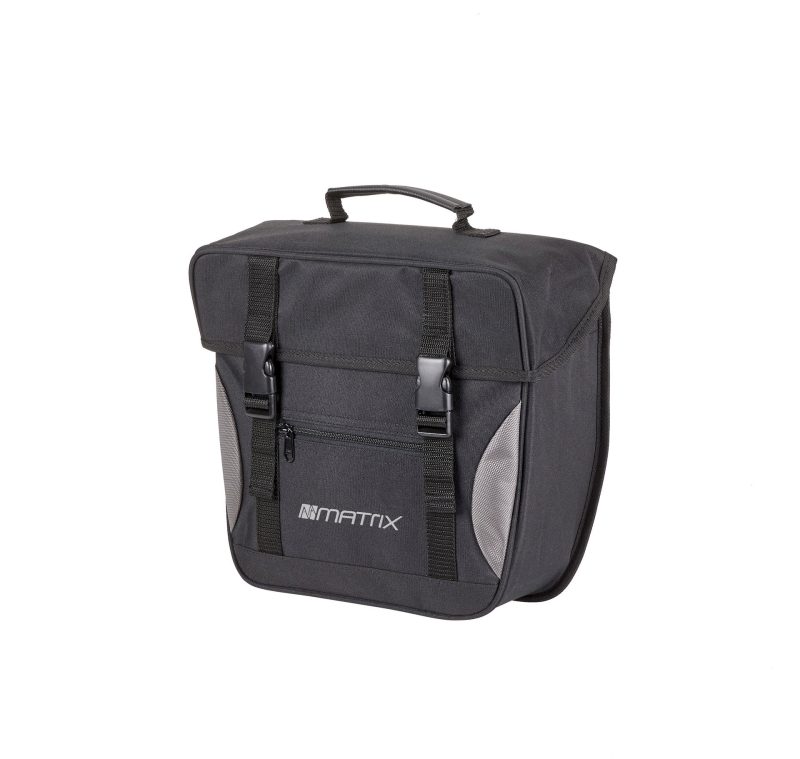 matrix einzeltasche schwarz schwarz silber