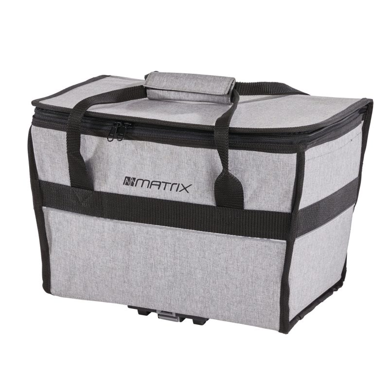 matrix gepaecktraegertasche inkl mik adapter grau grau schwarz