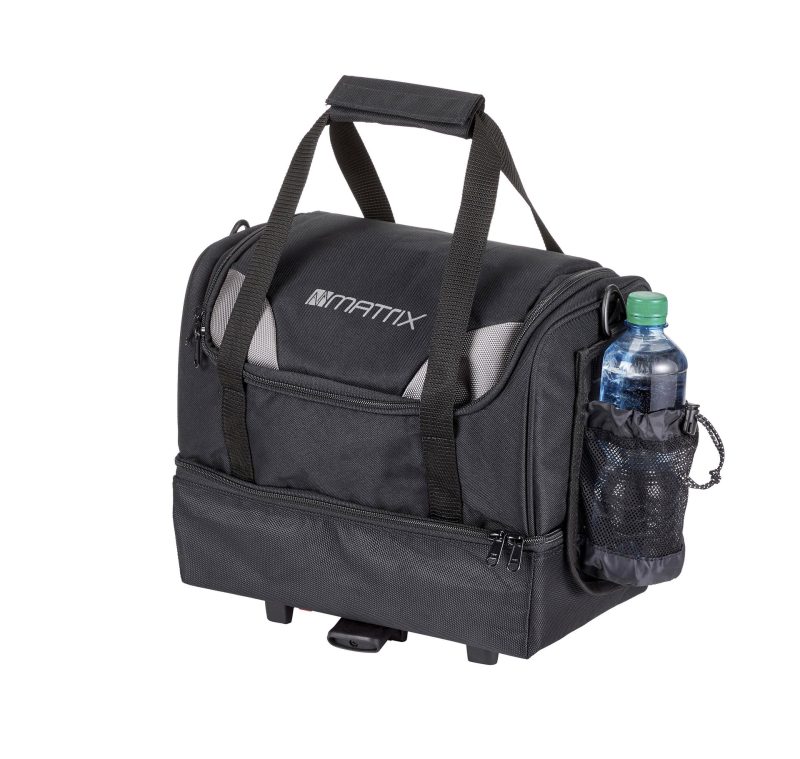 matrix gepaecktraegertasche uniklip schwarz schwarz silber 1
