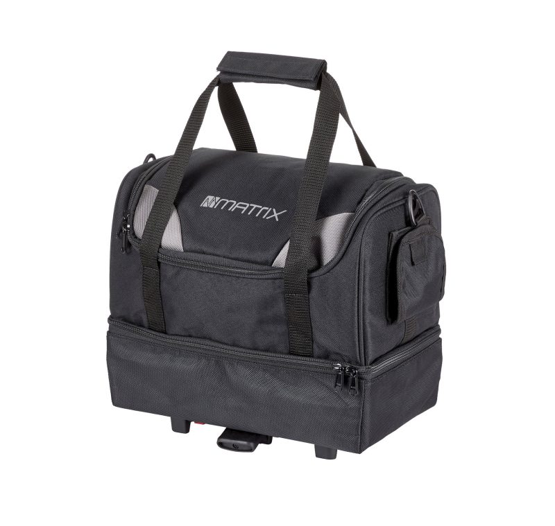 matrix gepaecktraegertasche uniklip schwarz schwarz silber
