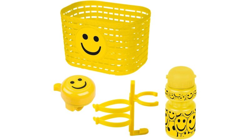 messingschlager zubehoerset korb glocke trinkflasche smile
