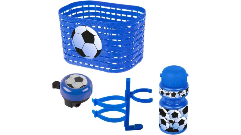 messingschlager zubehoerset korb glocke trinkflasche soccer