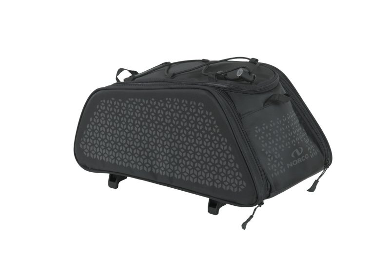 norco gepaecktraegertasche tayfort topklip schwarz schwarz mit reflex dekor