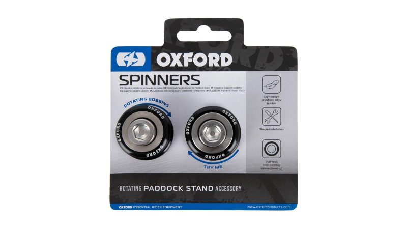 oxford prismabuchsen spinners m10 x 1 schwarz silber