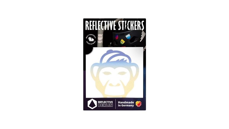 reflective berlin reflexaufkleber decals affe bunt