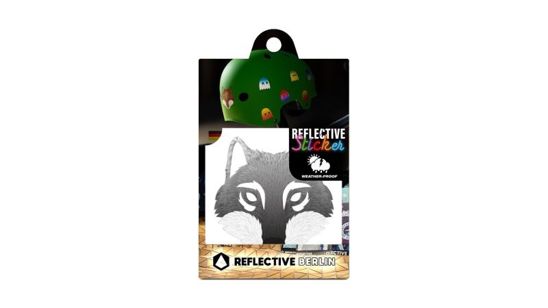 reflective berlin reflexaufkleber decals wolf grau