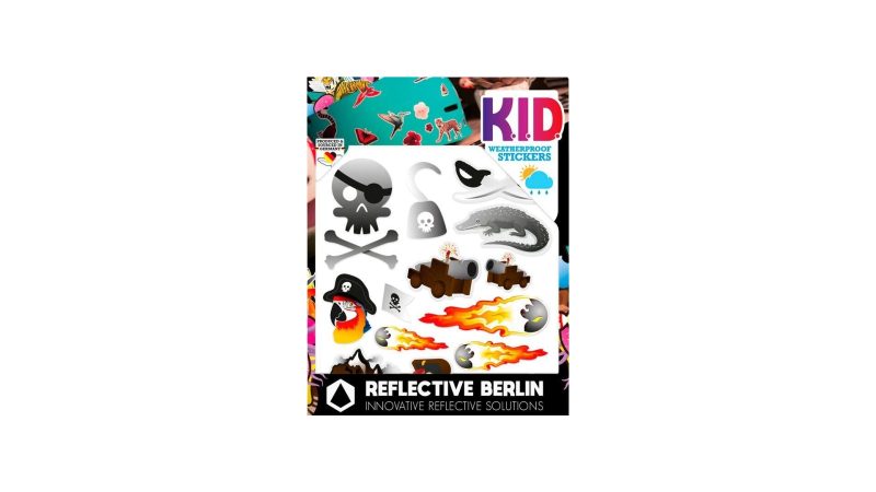 reflective berlin reflexaufkleber k i d piraten