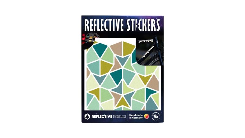 reflective berlin reflexaufkleber shapes kites darts bunt