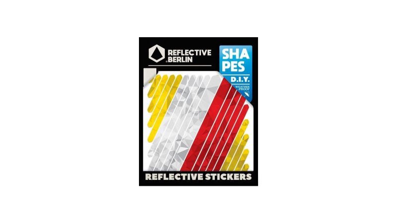 reflective berlin reflexaufkleber shapes universal weiss rot gelb
