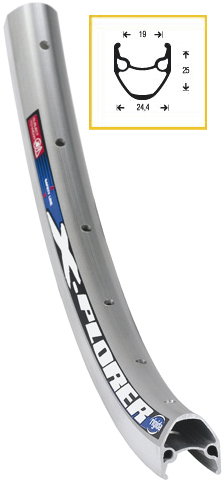 ryde vorderrad 26 x plorer schwarz