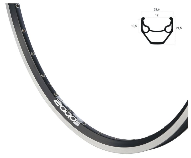 ryde vorderrad 26 zac 2000 schwarz