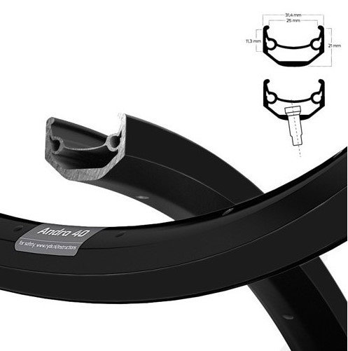 ryde vorderrad 28 ryde andra 40 disc mit nd schwarz