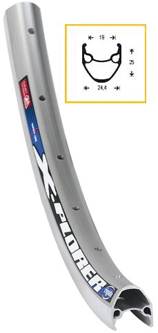 ryde vorderrad 28 x plorer silber 1