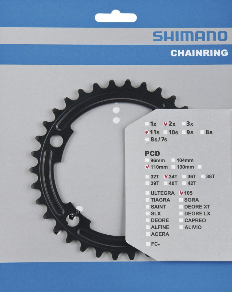 shimano kettenblatt 105 fc5800 schwarz