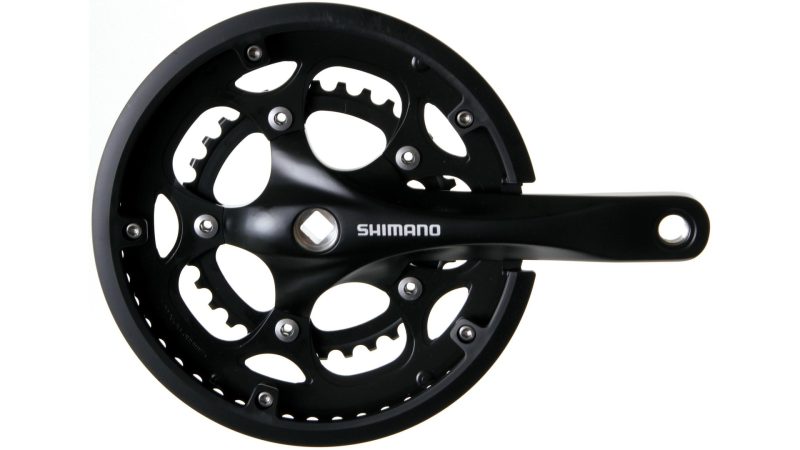 shimano kettenradgarnitur fc rs200 mit ks ring schwarz