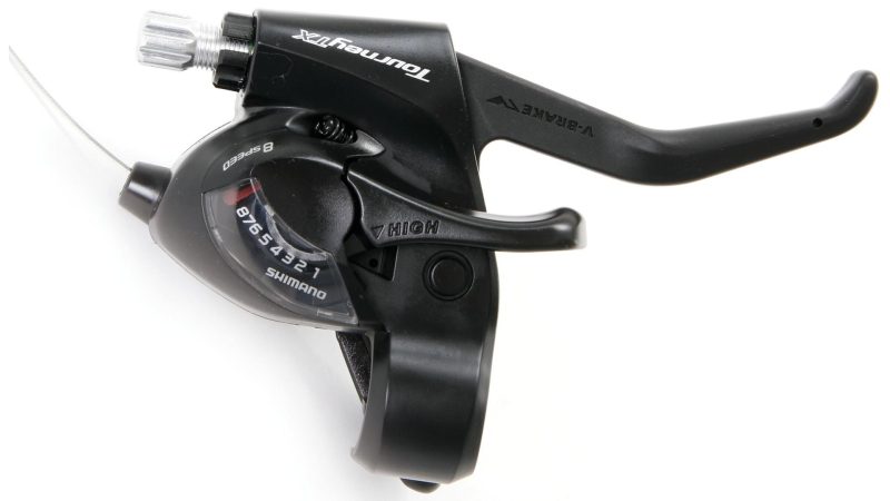 shimano schalt bremshebel tourney tx st tx 800 3 fach schwarz