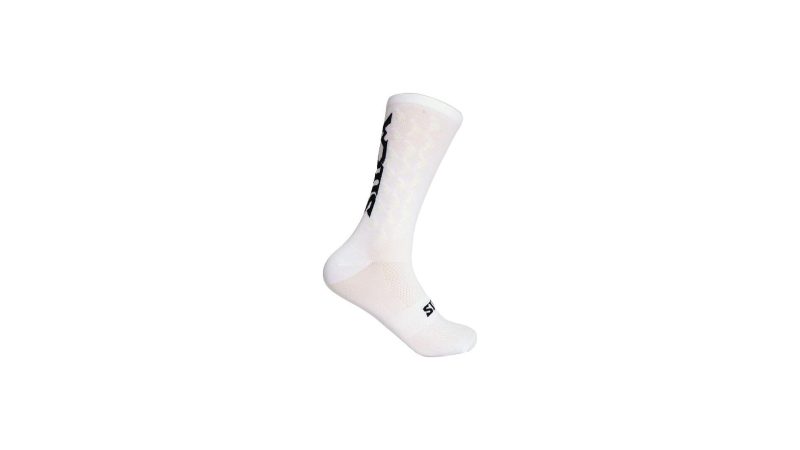silca socken aero tall socks white mit silca logo hinten weiss white