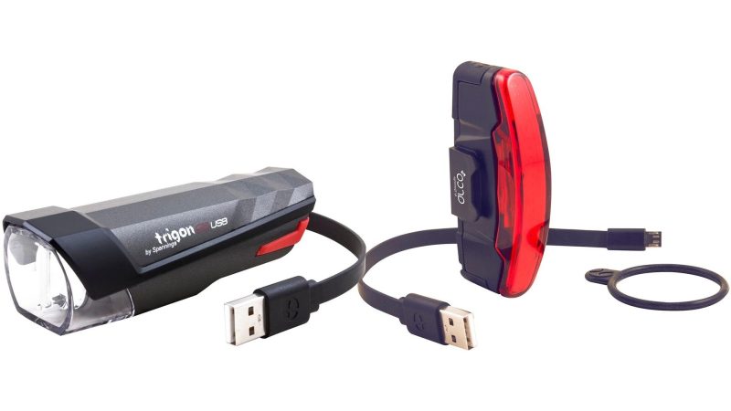 spanninga akku led leuchten set trigon 25 arco rear