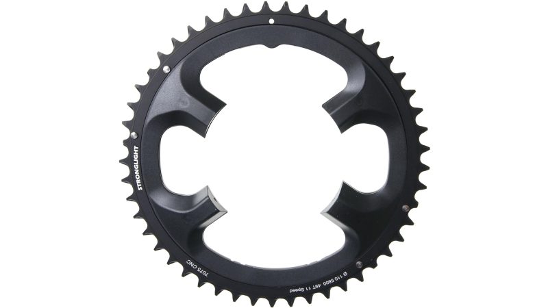stronglight kettenblatt aussen schwarz schwarz