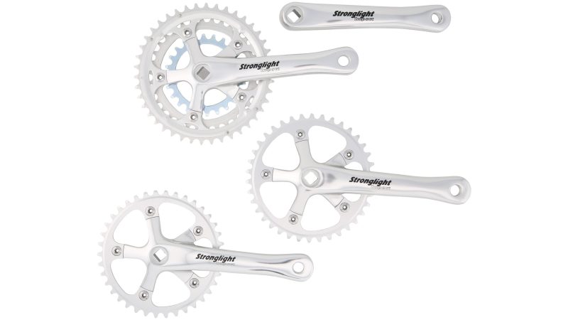 stronglight kettenradgarnitur tandem impact silber
