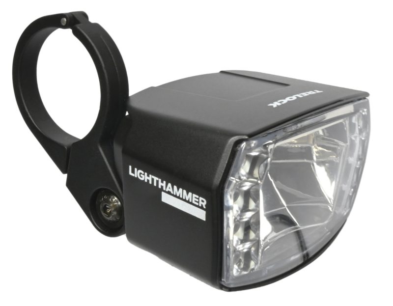 trelock e bike led scheinwerfer lighthammer premium 300 schwarz