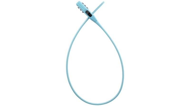 trelock zahlen kabelschloss strap it blau