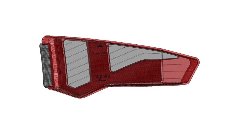 uebler ruecklichtkappe ruecklichtglas fuer hecktraeger i21 i31 rot transparent
