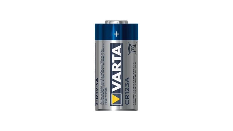varta batterie professionel lithium cr123a silber blau