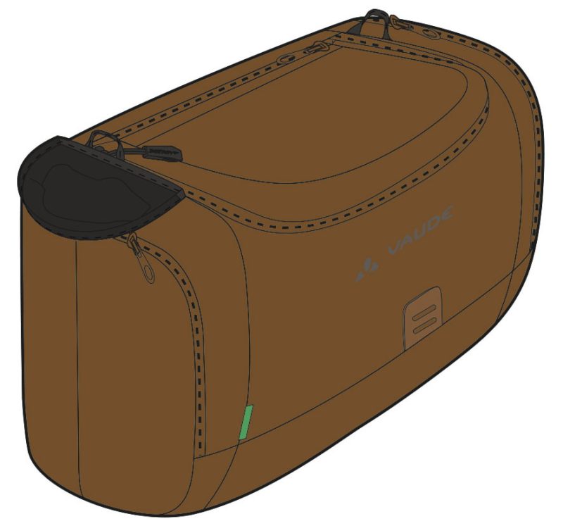 vaude lenkertasche ebox braun umbra