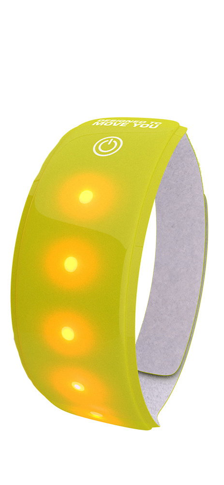 wowow led reflex armband light band xl gelb